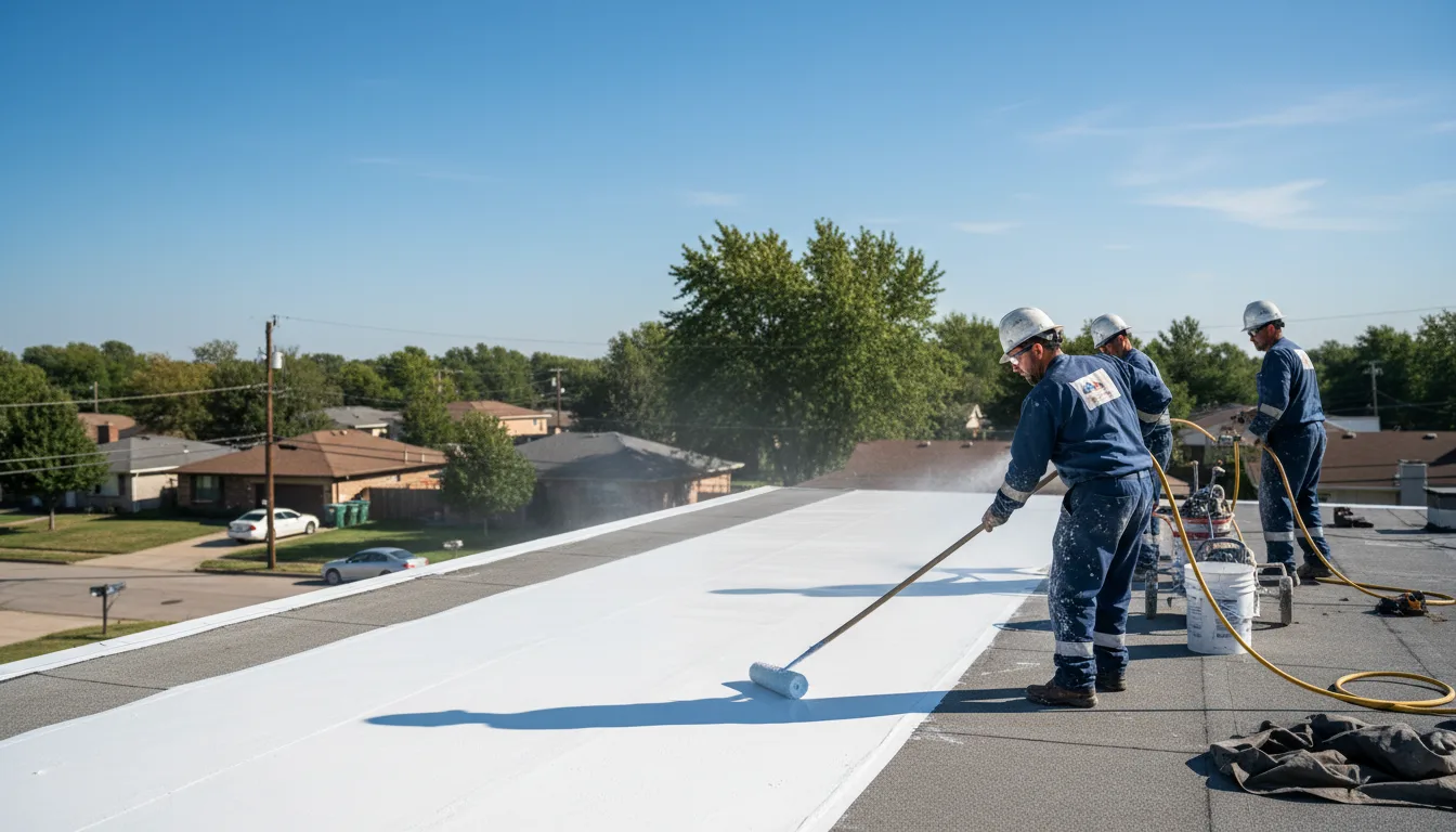 Commercial roof coating in Glendora, MS near me